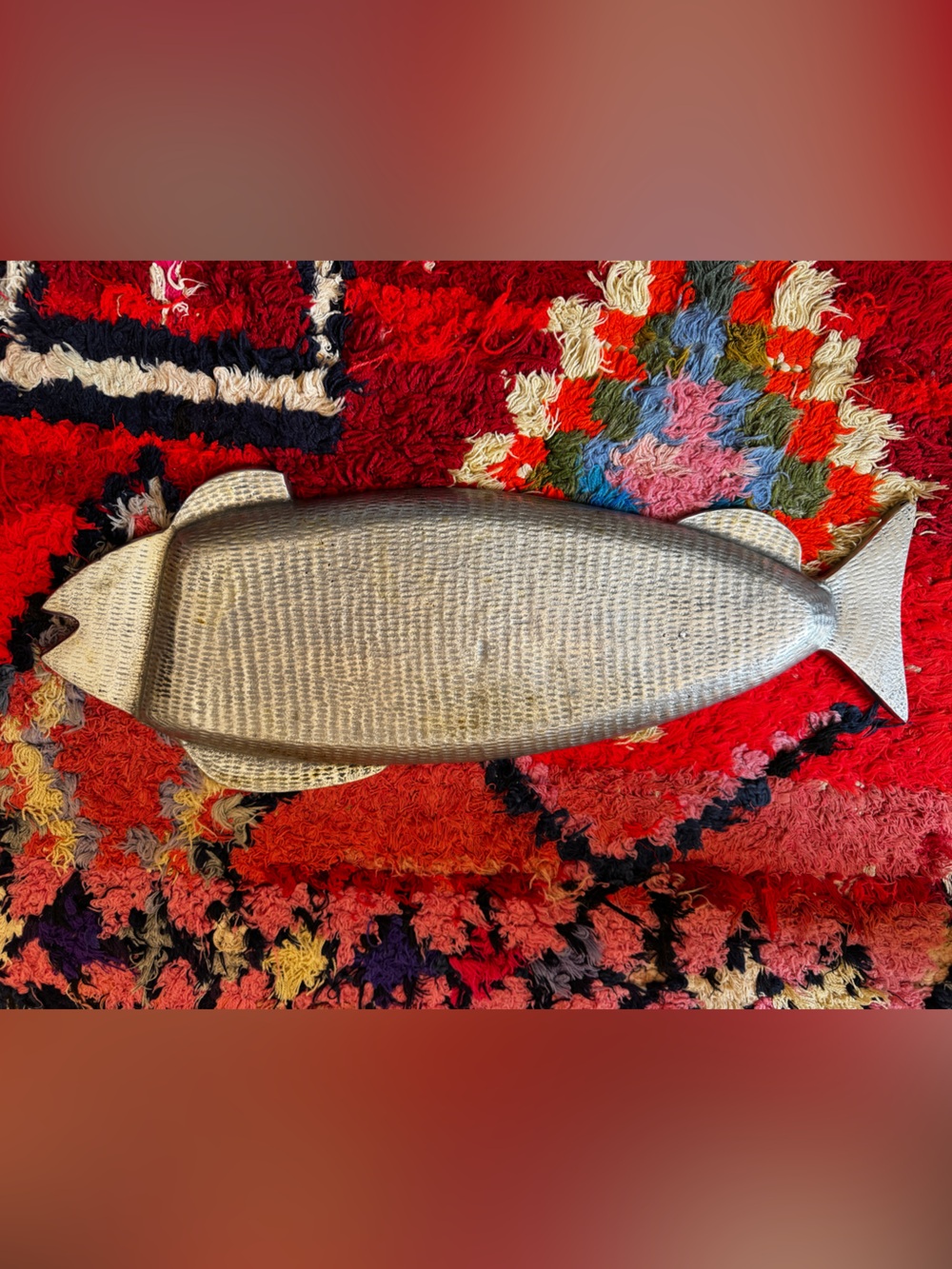 60s-70s Vintage Aluminum Fish Tray - Picture 2 of 7